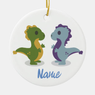 Niedlich Dinosaur Pair Thunder_Cove Keramik Ornament