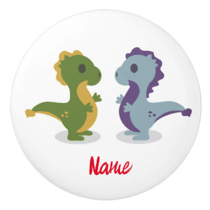 Niedlich Dinosaur Pair Thunder_Cove Keramikknauf
