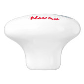 Niedlich Dinosaur Pair Thunder_Cove Keramikknauf (Seitenansicht)