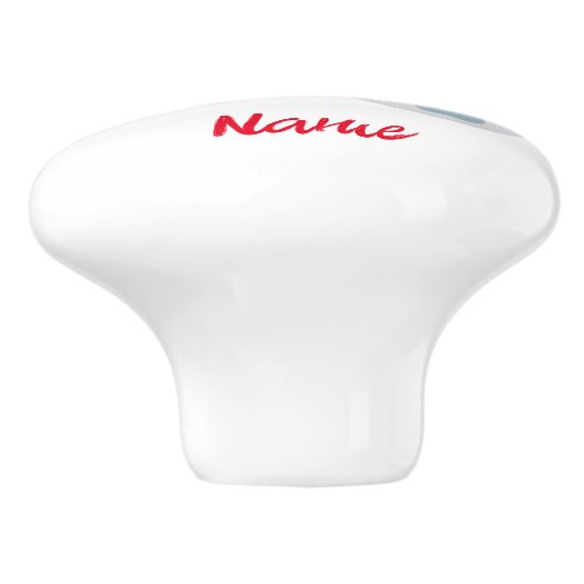 Niedlich Dinosaur Pair Thunder_Cove Keramikknauf (Seitenansicht)