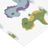 Niedlich Dinosaur Pair Thunder_Cove Kurzer Tischläufer (Ecke)