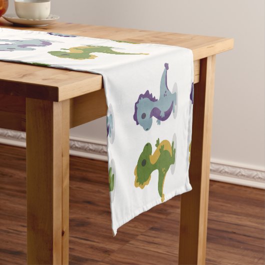 Niedlich Dinosaur Pair Thunder_Cove Kurzer Tischläufer (Beispiel)