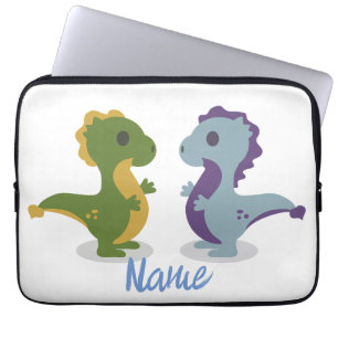 Niedlich Dinosaur Pair Thunder_Cove Laptopschutzhülle
