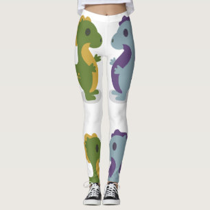 Niedlich Dinosaur Pair Thunder_Cove Leggings