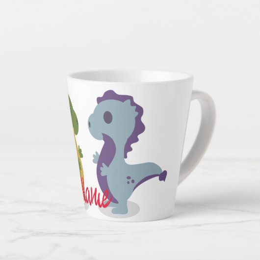 Niedlich Dinosaur Pair Thunder_Cove Milchtasse (Rechte Ecke)