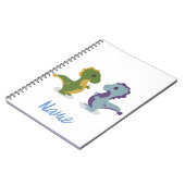 Niedlich Dinosaur Pair Thunder_Cove Notizblock (Linke Seite)