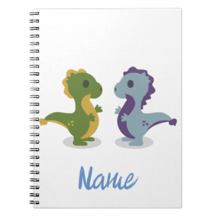 Niedlich Dinosaur Pair Thunder_Cove Notizblock