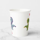 Niedlich Dinosaur Pair Thunder_Cove Pappbecher (Links)