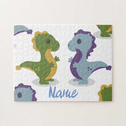 Niedlich Dinosaur Pair Thunder_Cove Puzzle (Horizontal)