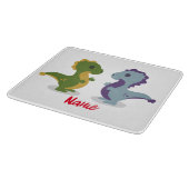 Niedlich Dinosaur Pair Thunder_Cove Schneidebrett (Ecke)