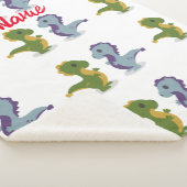 Niedlich Dinosaur Pair Thunder_Cove Sherpadecke (3/4)