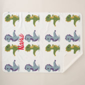 Niedlich Dinosaur Pair Thunder_Cove Sherpadecke (Vorderseite (Horizontal))