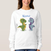 Niedlich Dinosaur Pair Thunder_Cove Sweatshirt (Vorderseite)
