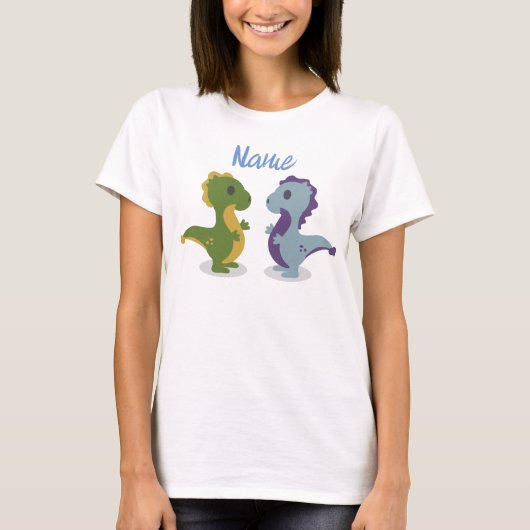 Niedlich Dinosaur Pair Thunder_Cove T-Shirt (Vorderseite)