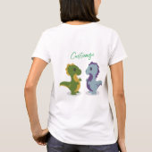 Niedlich Dinosaur Pair Thunder_Cove T-Shirt (Rückseite)