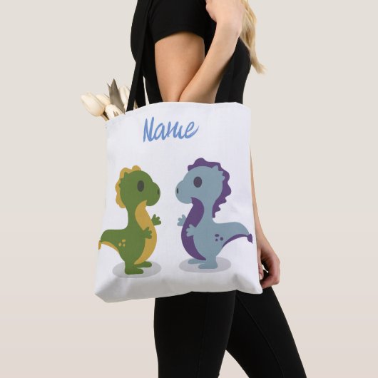 Niedlich Dinosaur Pair Thunder_Cove Tasche (Von Nahem)