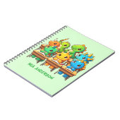 Niedlich Dinosaur Spiral Journal Notizblock (Linke Seite)