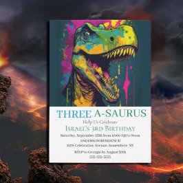 Niedlich Dinosaur T-Rex Themenjurassische Welt Einladung