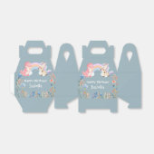 Niedlich Dinosaur Unicorn Regenbogen Blume Geburts Geschenkschachtel (Ungefaltet)