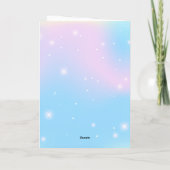 Niedlich Dinosaur Unicorn Regenbogenballon Geburts Einladung (Rückseite)