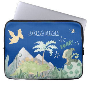 Niedlich Dinosaurier Blue School Laptopschutzhülle
