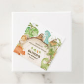 Niedlich Dinosaurier Boy Birthday Greenery Leaf T- Geschenkanhänger (Beispiel)