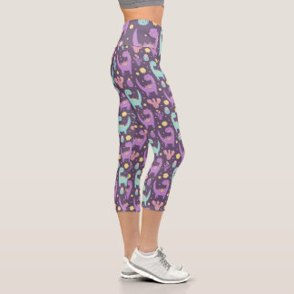 Niedlich Dinosaurier Capri Leggings