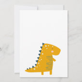 Niedlich Dinosaurier Erste Geburtstagsparty Einladung (Rückseite)
