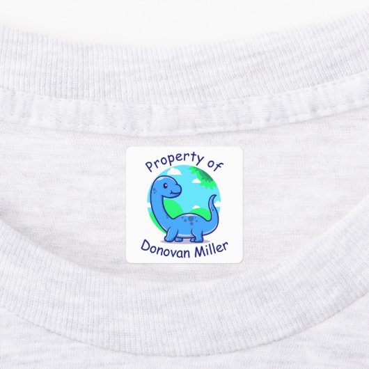 Niedlich Dinosaurier Etiketten (Befestigt)