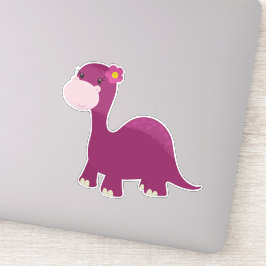 Niedlich Dinosaurier, Girl Dinosaurier, Pink Dinos Aufkleber