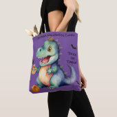 Niedlich Dinosaurier Halloween Candy Tasche (Von Nahem)