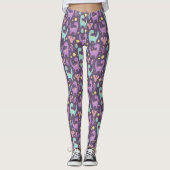 Niedlich Dinosaurier Leggings (Vorderseite)