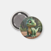 Niedlich Dinosaurier Magnet (Vorderseite/Rückseite)