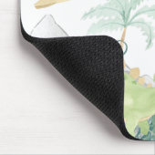 Niedlich Dinosaurier Mousepad (Ecke)