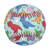 Niedlich Dinosaurier Muster Baseball (Vorderseite)
