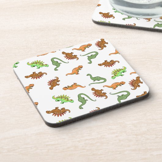 Niedlich Dinosaurier Muster Getränkeuntersetzer (Linke Seite)