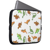 Niedlich Dinosaurier Muster Laptopschutzhülle (Vorne Rechts)