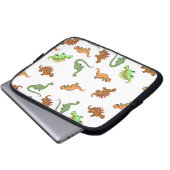 Niedlich Dinosaurier Muster Laptopschutzhülle (Vorne Knopf)