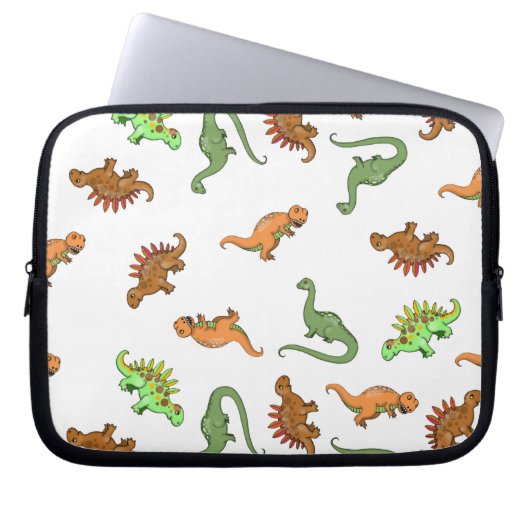 Niedlich Dinosaurier Muster Laptopschutzhülle (Vorderseite)