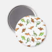 Niedlich Dinosaurier Muster Magnet (Vorderseite/Rückseite)