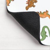 Niedlich Dinosaurier Muster Mousepad (Ecke)