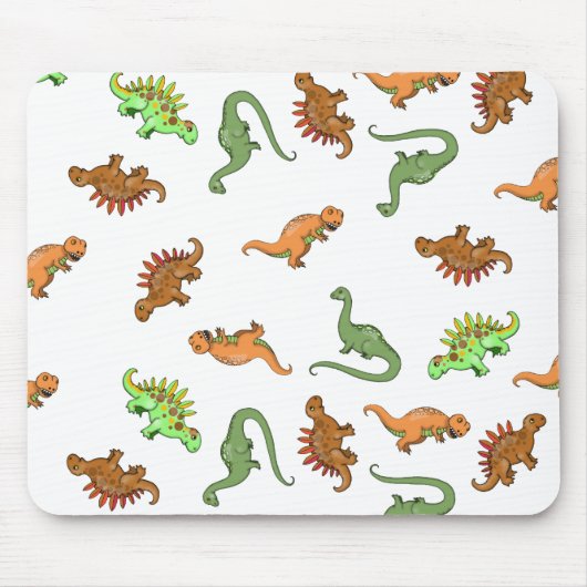 Niedlich Dinosaurier Muster Mousepad (Vorne)