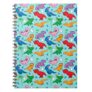 Niedlich Dinosaurier Muster Notizblock