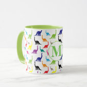 Niedlich Dinosaurier Muster Tasse (Vorderseite Links)