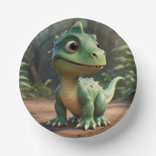 Niedlich Dinosaurier Pappteller