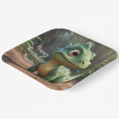 Niedlich Dinosaurier Pappteller (Gewinkelt)