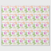 Niedlich Dinosaurier Party Flag Balloon Kindergebu Geschenkpapier (Flach)