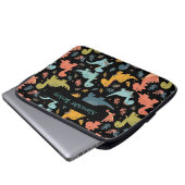 Niedlich Dinosaurier Personalisiert Laptopschutzhülle (Vorne Knopf)