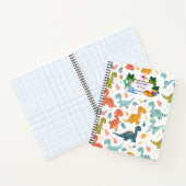 Niedlich Dinosaurier Personalisiert Notizblock (Innenseite)