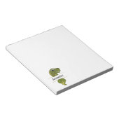 Niedlich Dinosaurier Personalisiert Notizblock (angewinkelt)